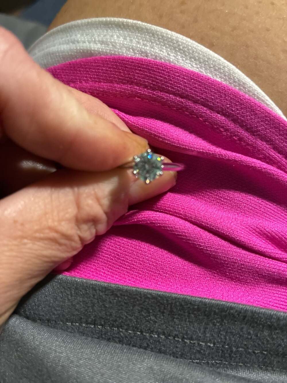 Buy 3 Carat White Round Shape Moissanite Ring , Side 2mm, 1.5 Mm White Moissanit